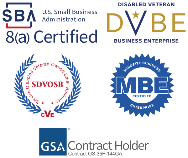 5 logos of certifications held by Innovatus